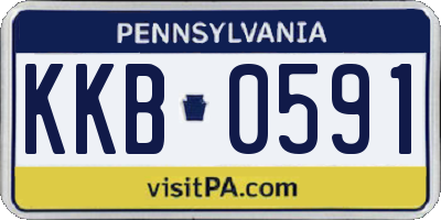 PA license plate KKB0591