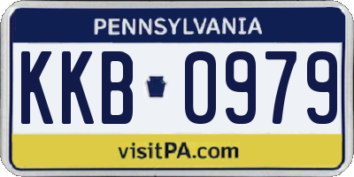 PA license plate KKB0979