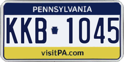 PA license plate KKB1045