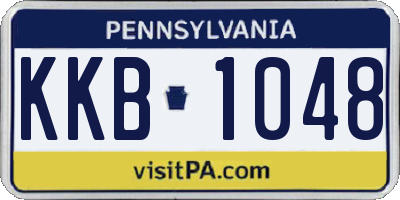 PA license plate KKB1048