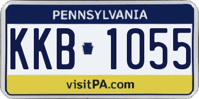 PA license plate KKB1055
