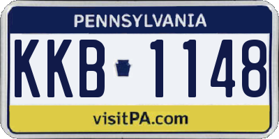 PA license plate KKB1148
