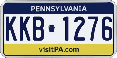 PA license plate KKB1276