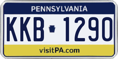 PA license plate KKB1290