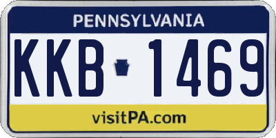 PA license plate KKB1469