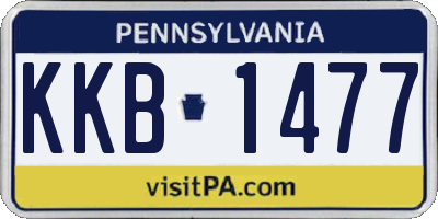 PA license plate KKB1477