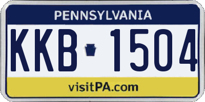 PA license plate KKB1504