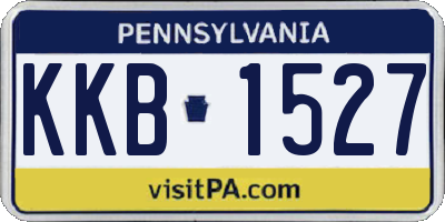 PA license plate KKB1527
