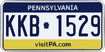 PA license plate KKB1529
