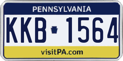 PA license plate KKB1564
