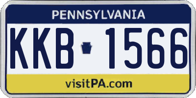 PA license plate KKB1566