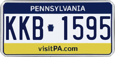 PA license plate KKB1595