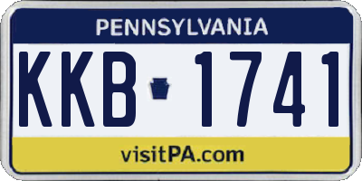 PA license plate KKB1741