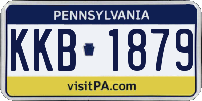 PA license plate KKB1879