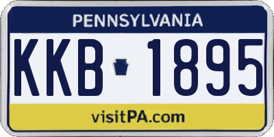 PA license plate KKB1895