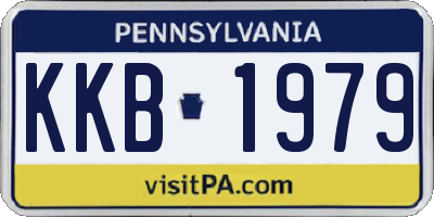 PA license plate KKB1979