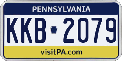 PA license plate KKB2079