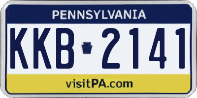 PA license plate KKB2141