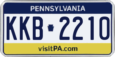 PA license plate KKB2210