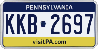 PA license plate KKB2697