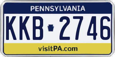 PA license plate KKB2746