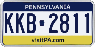 PA license plate KKB2811