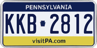 PA license plate KKB2812