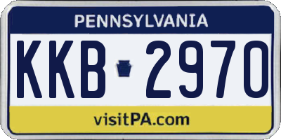 PA license plate KKB2970