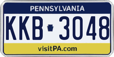 PA license plate KKB3048