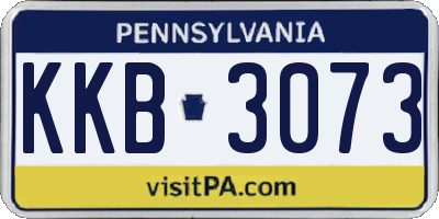 PA license plate KKB3073
