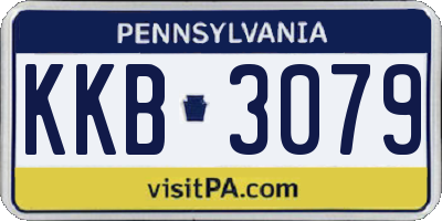 PA license plate KKB3079