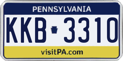 PA license plate KKB3310