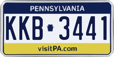 PA license plate KKB3441
