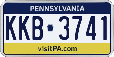 PA license plate KKB3741