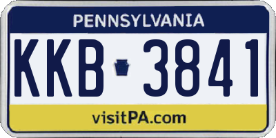PA license plate KKB3841