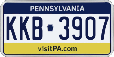 PA license plate KKB3907
