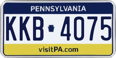 PA license plate KKB4075