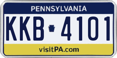 PA license plate KKB4101