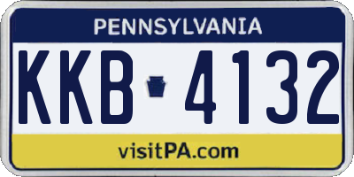PA license plate KKB4132
