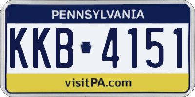 PA license plate KKB4151