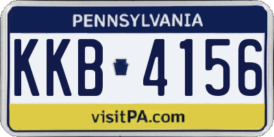 PA license plate KKB4156