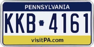 PA license plate KKB4161
