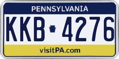 PA license plate KKB4276