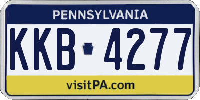 PA license plate KKB4277