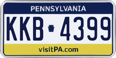PA license plate KKB4399