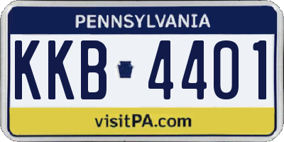 PA license plate KKB4401