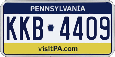 PA license plate KKB4409