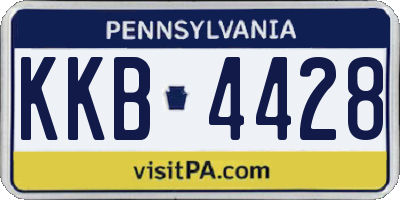 PA license plate KKB4428
