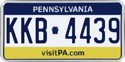 PA license plate KKB4439