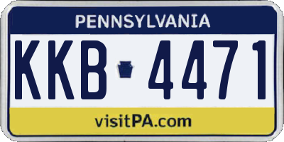 PA license plate KKB4471